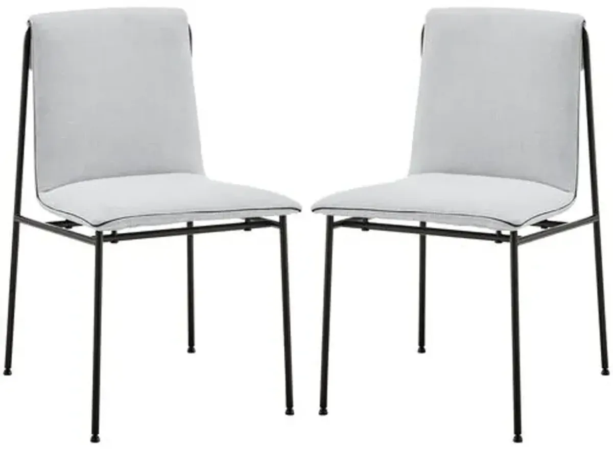 Set of 2 Nordholm Side Chairs - Gray