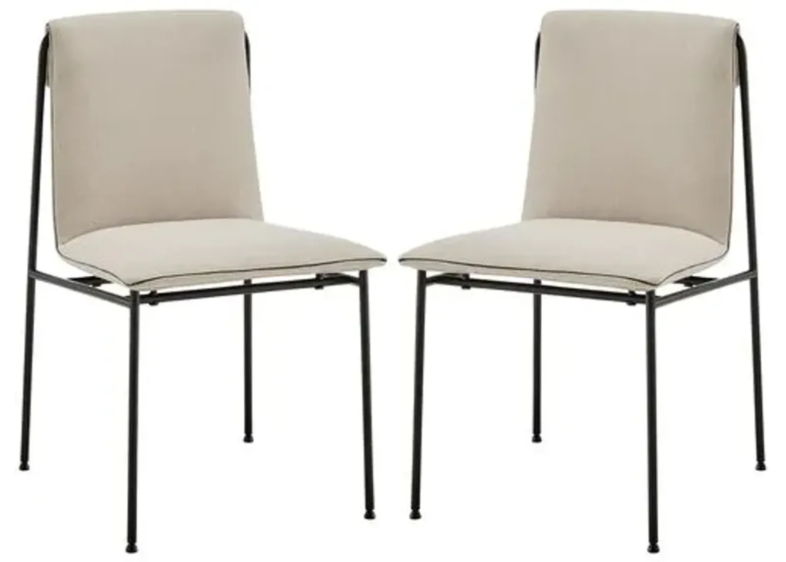 Set of 2 Nordholm Side Chairs - Brown