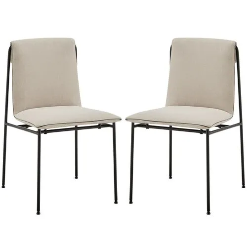 Set of 2 Nordholm Side Chairs - Brown