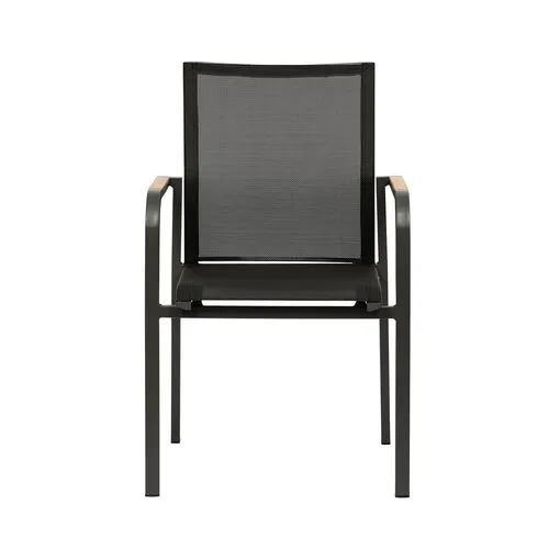 Set of 2 Avalon Indoor/Outdoor Armchairs - Black