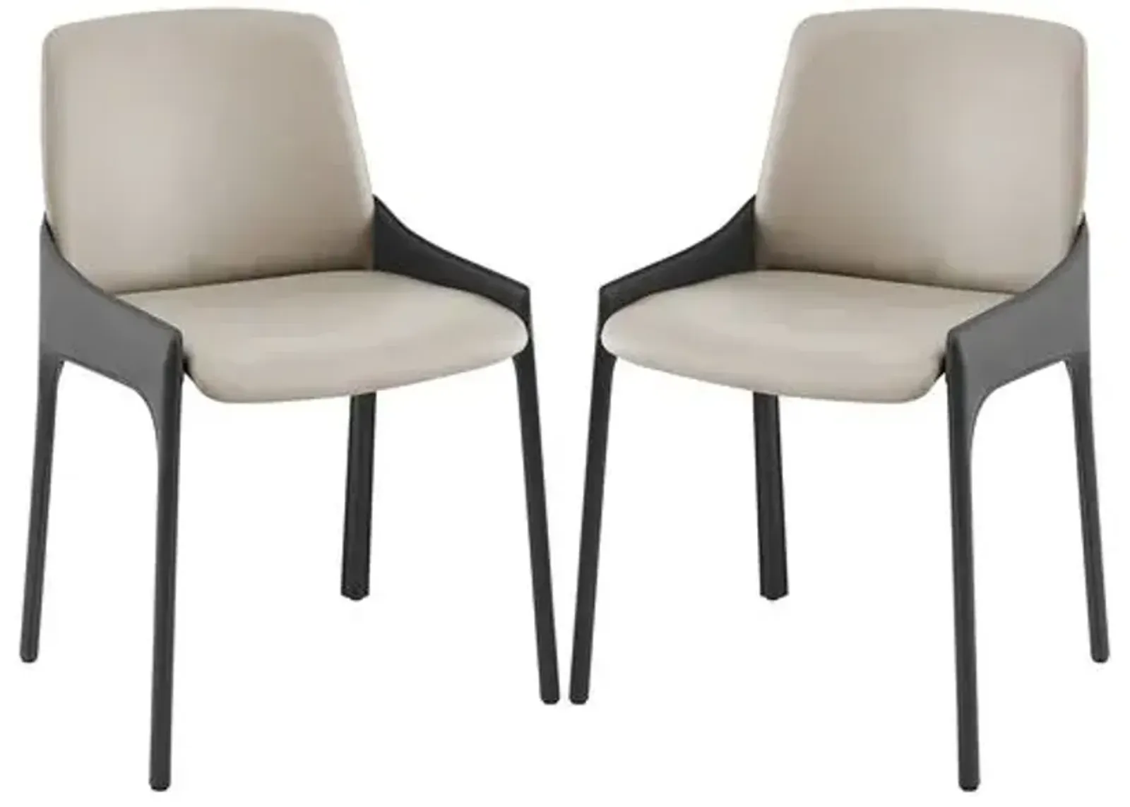 Set of 2 Merano Side Chairs - Gray