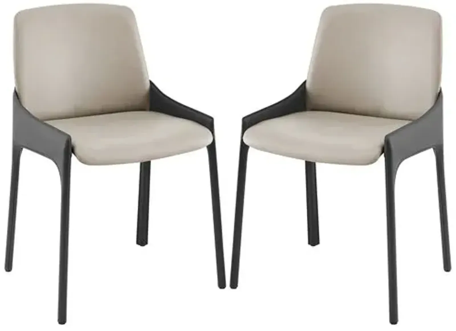 Set of 2 Merano Side Chairs - Gray