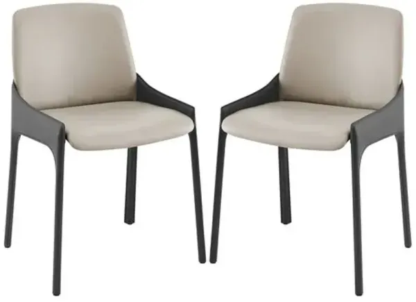 Set of 2 Merano Side Chairs - Gray