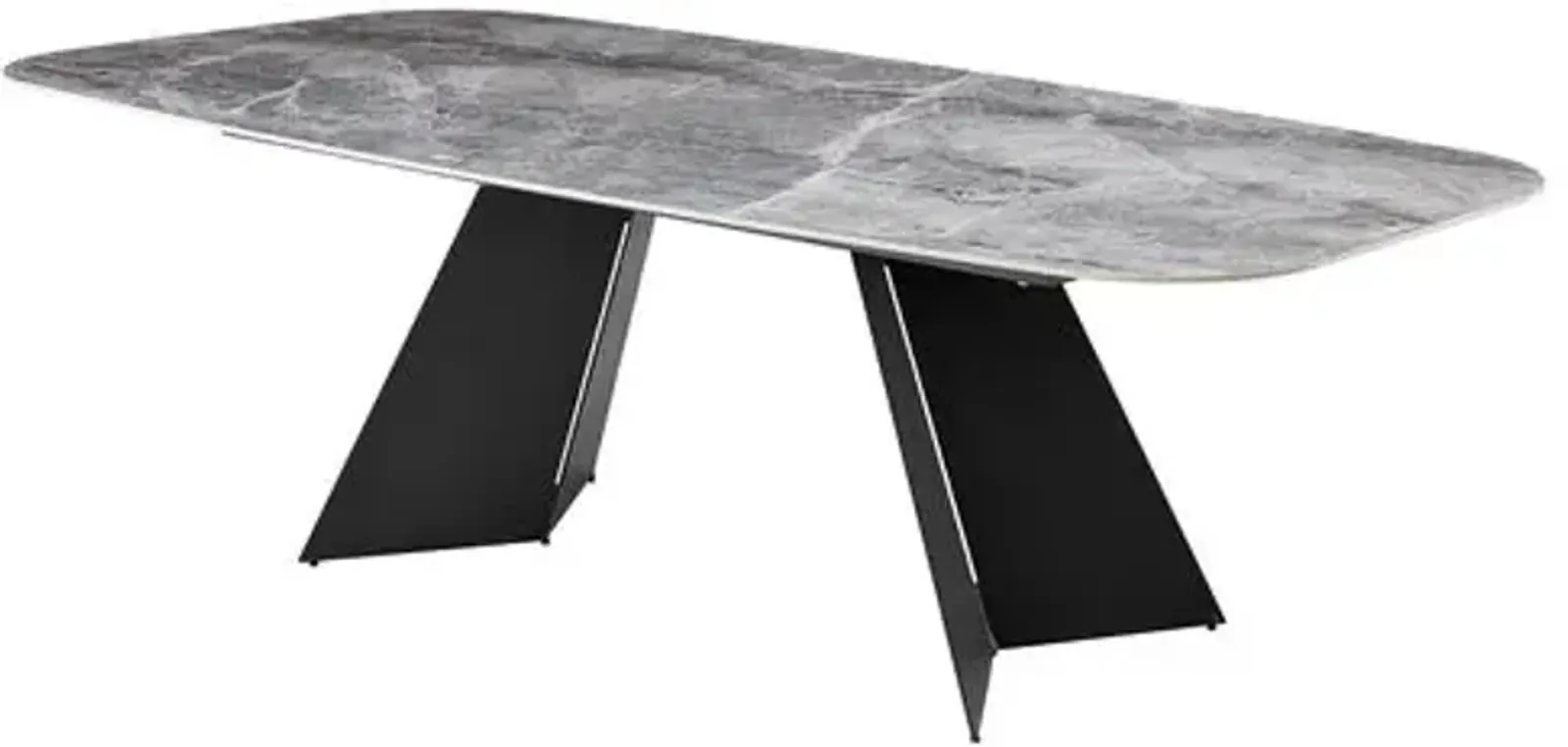 Verona 93" Dining Table - Gray Ceramic