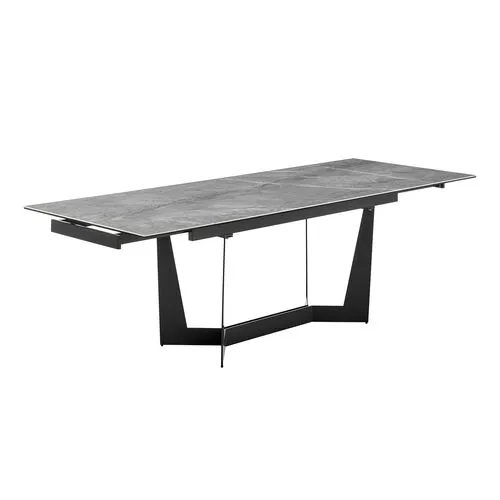 Verano 95" Extension Dining Table - Gray Ceramic