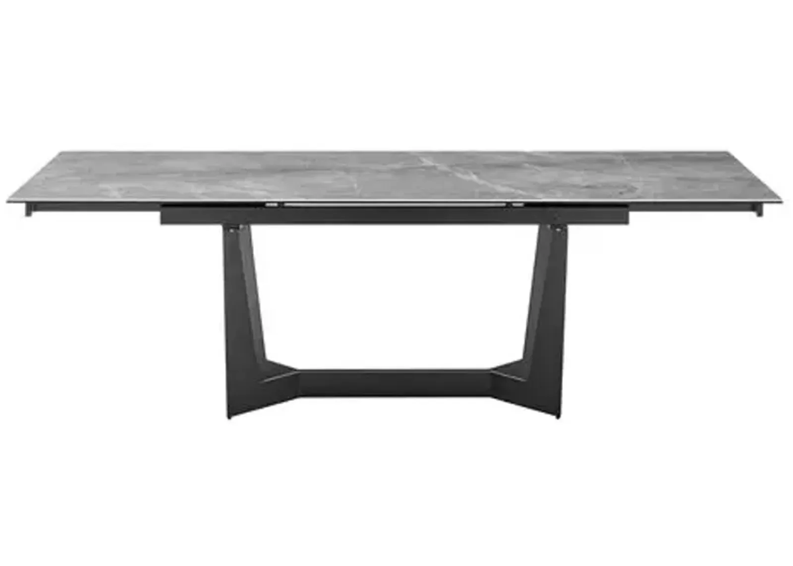 Verano 95" Extension Dining Table - Gray Ceramic