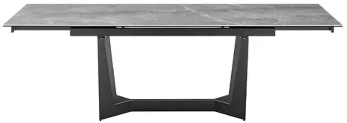 Verano 95" Extension Dining Table - Gray Ceramic