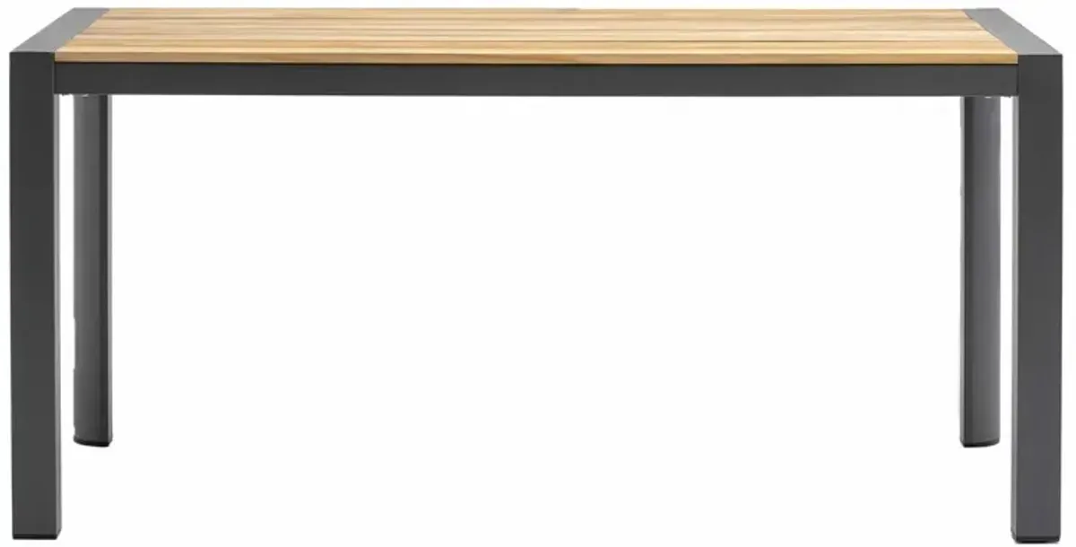 Fjellheim 63" Indoor/Outdoor Dining Table, Natural Teak