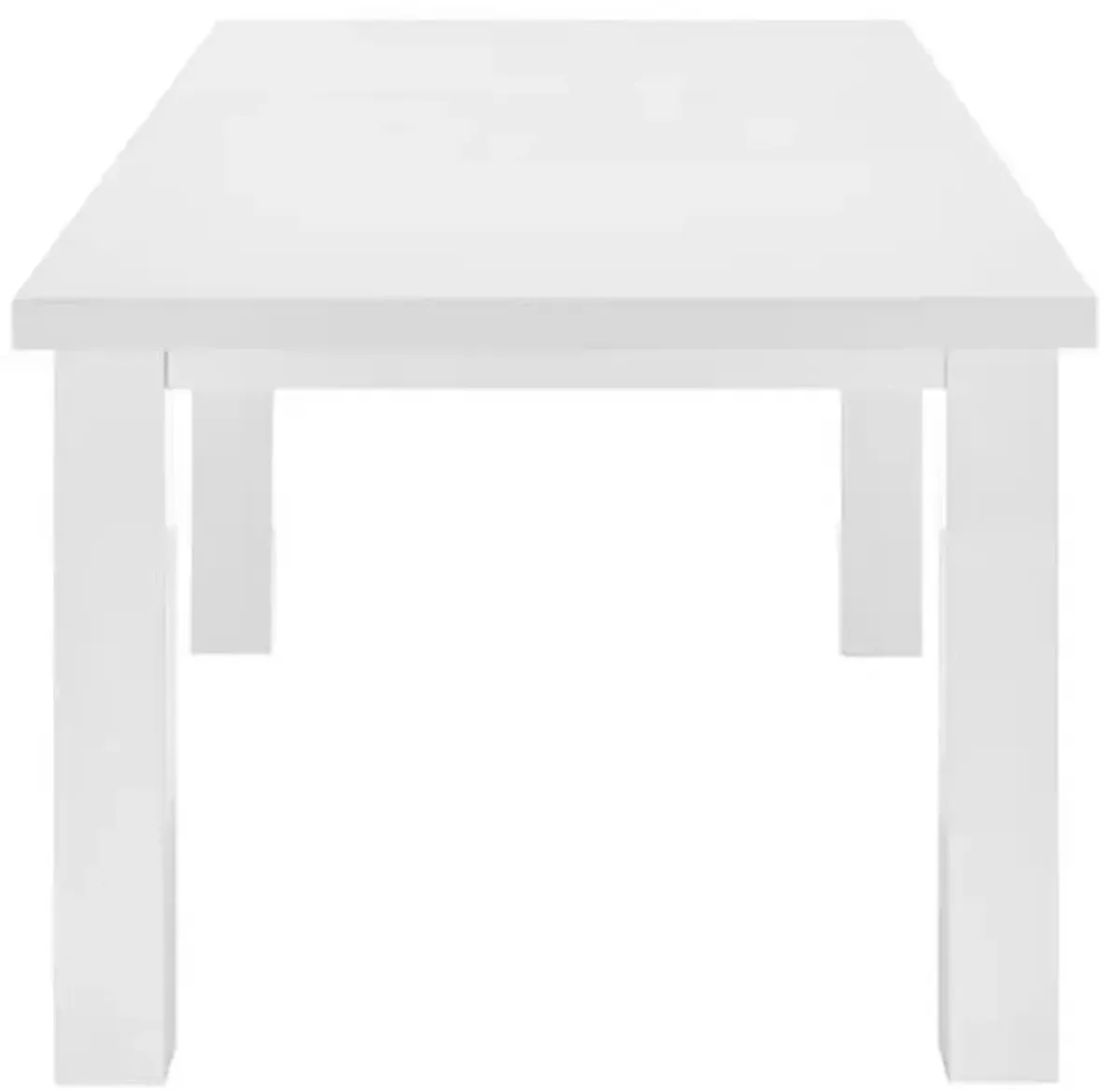 Lumiera 80" Extension Dining Table - High Gloss White