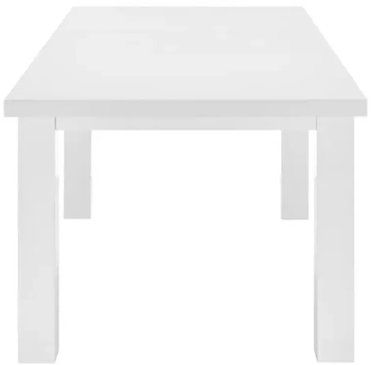 Lumiera 80" Extension Dining Table - High Gloss White