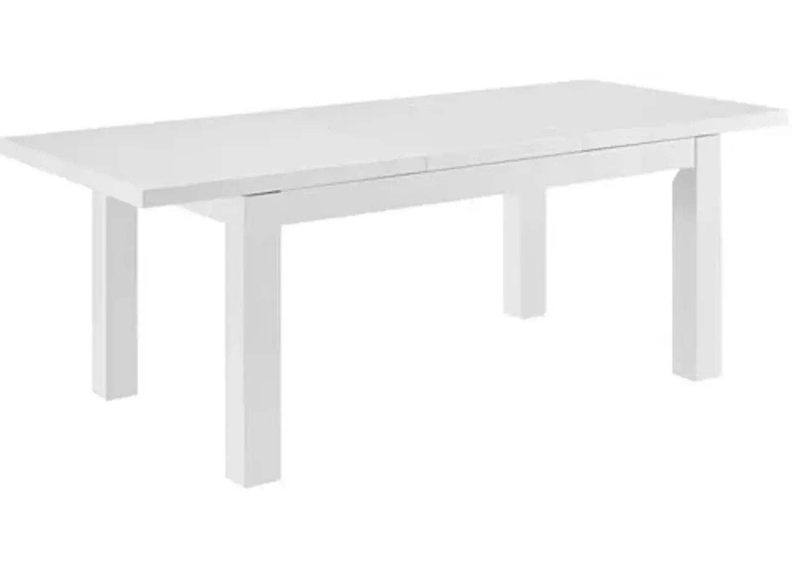 Lumiera 80" Extension Dining Table - High Gloss White