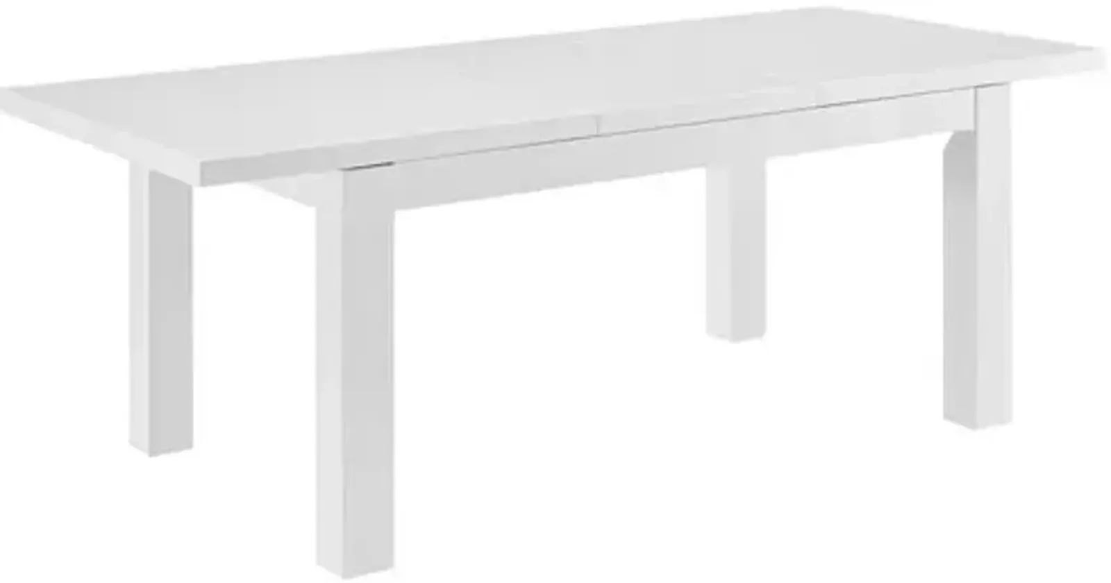 Lumiera 80" Extension Dining Table - High Gloss White