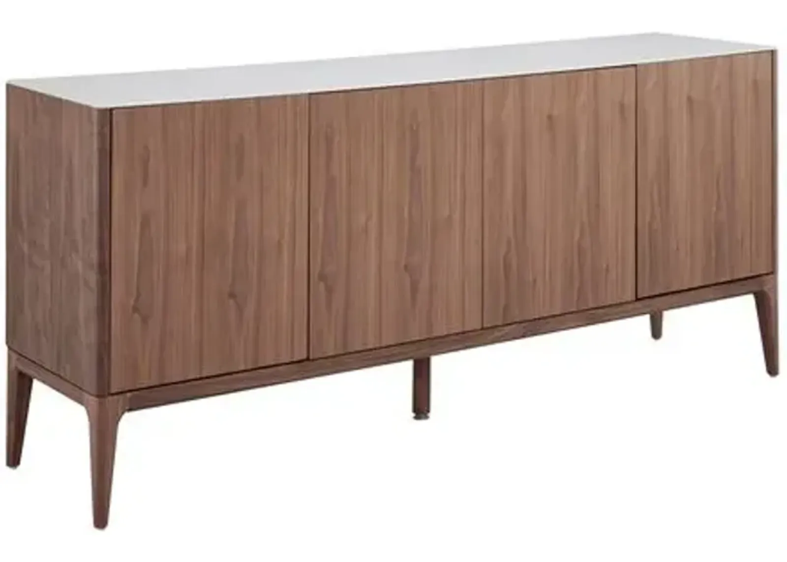 Lewis 71" Sideboard - White/Walnut