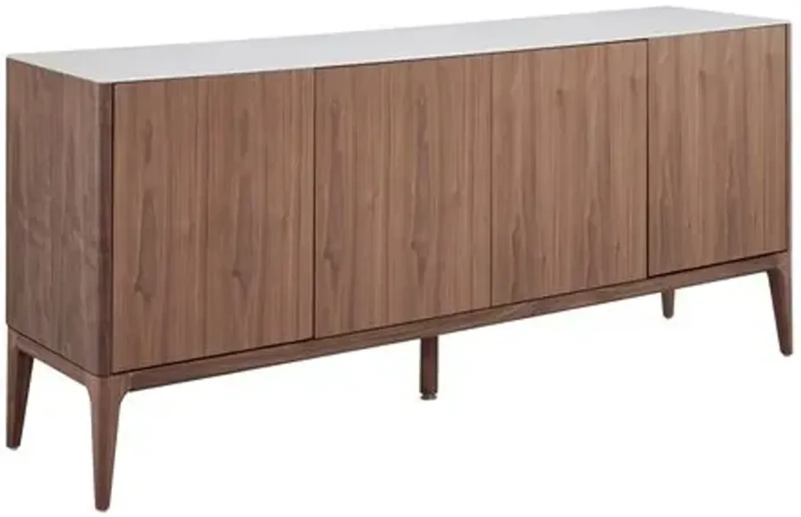 Lewis 71" Sideboard - White/Walnut