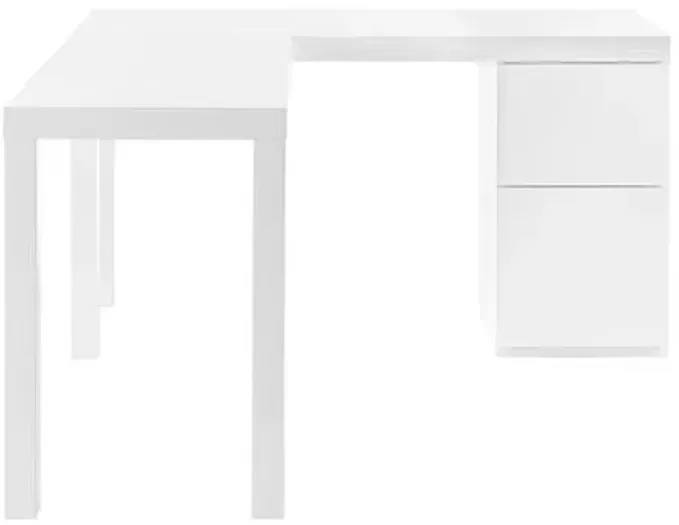 Lumiera L-Desk - High Gloss White