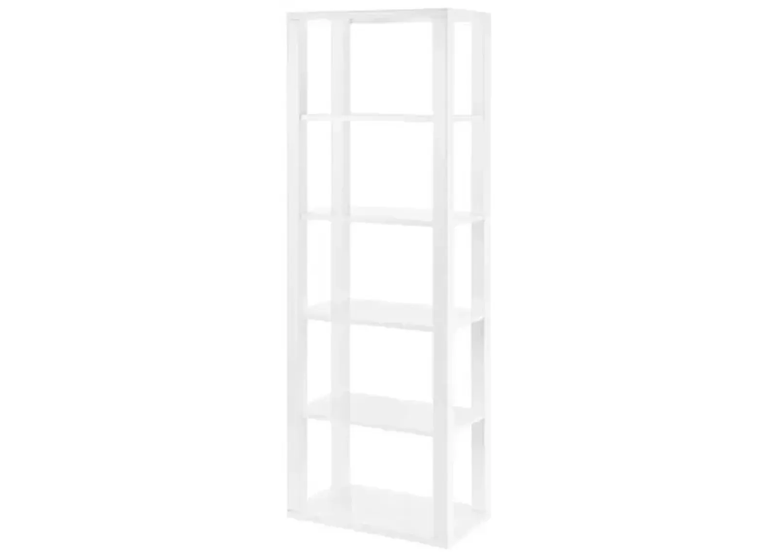 Lumiera 24" Shelving Unit - High Gloss White