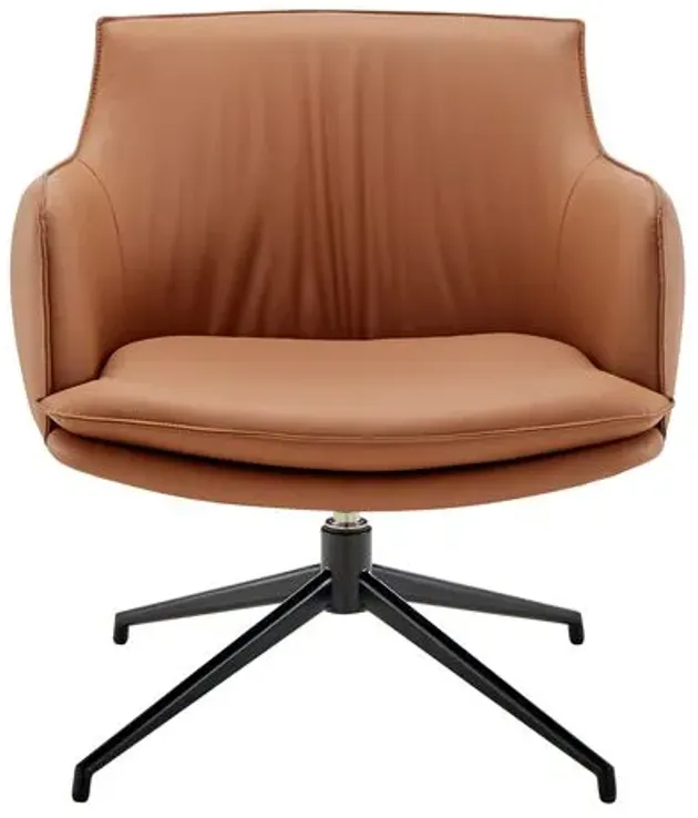 Varekai Swivel Lounge Chair - Brown