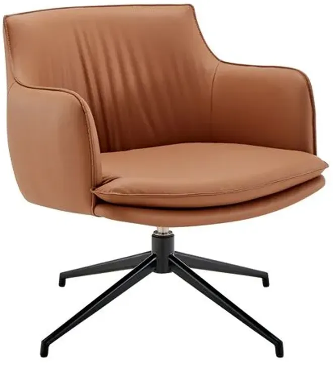 Varekai Swivel Lounge Chair - Brown