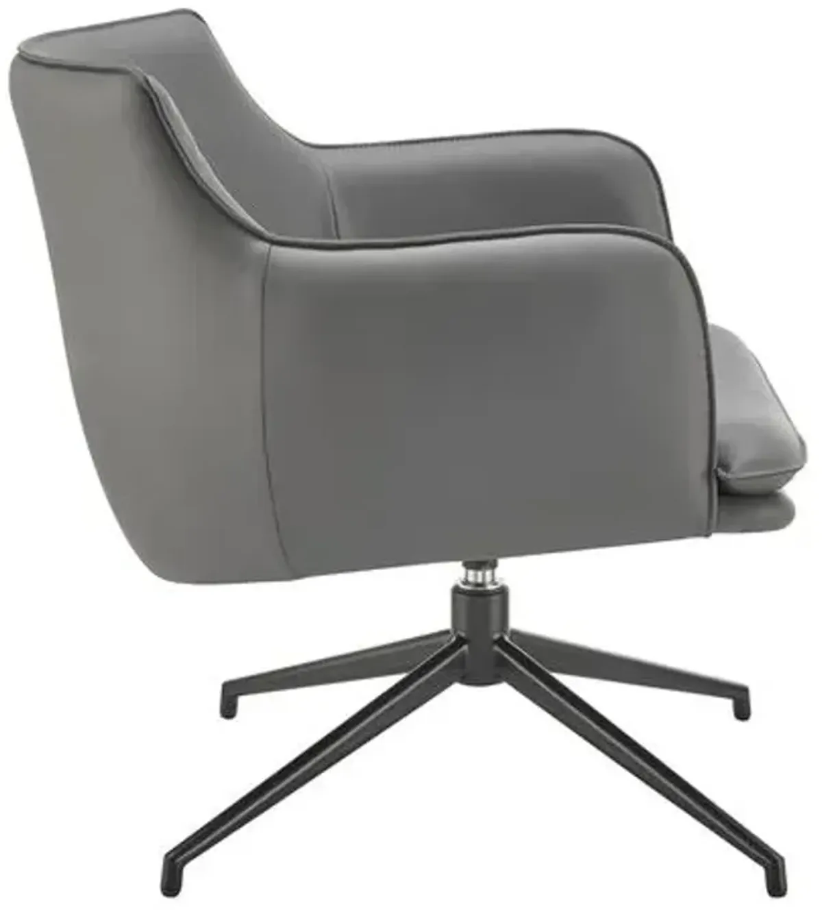 Varekai Swivel Lounge Chair - Gray