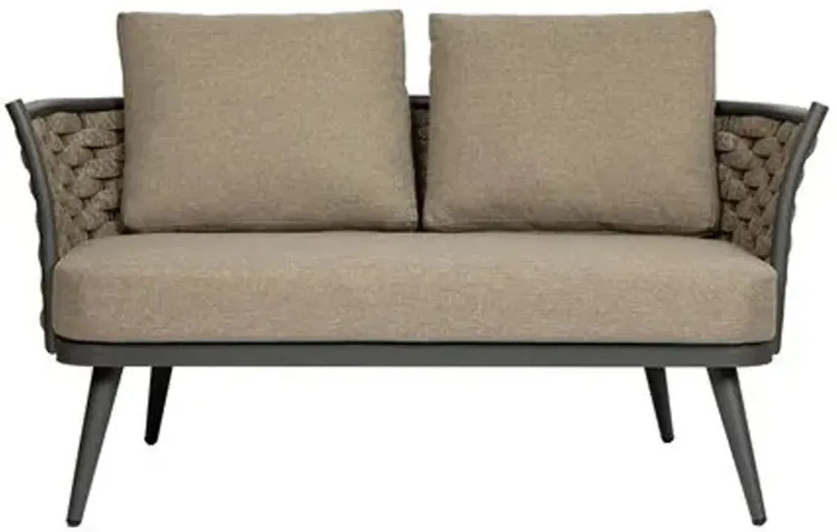 Fjara Indoor/Outdoor Loveseat - Gray