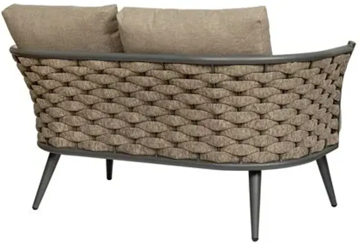 Fjara Indoor/Outdoor Loveseat - Gray