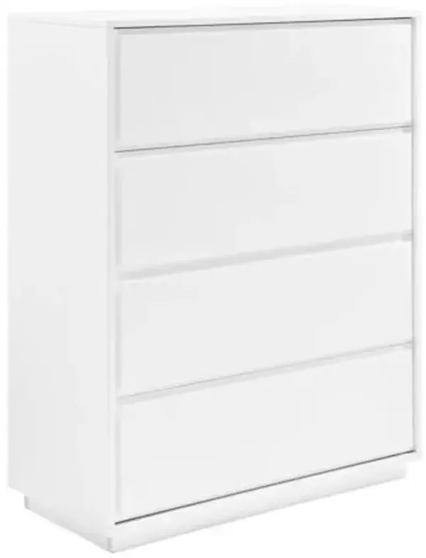 Lumiera Storage Chest - High Gloss White