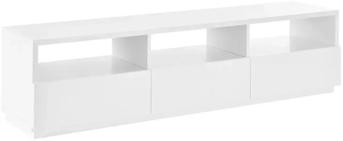 Lumiera Media Stand, High Gloss White