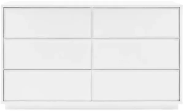 Lumiera 6-Drawer Dresser - White
