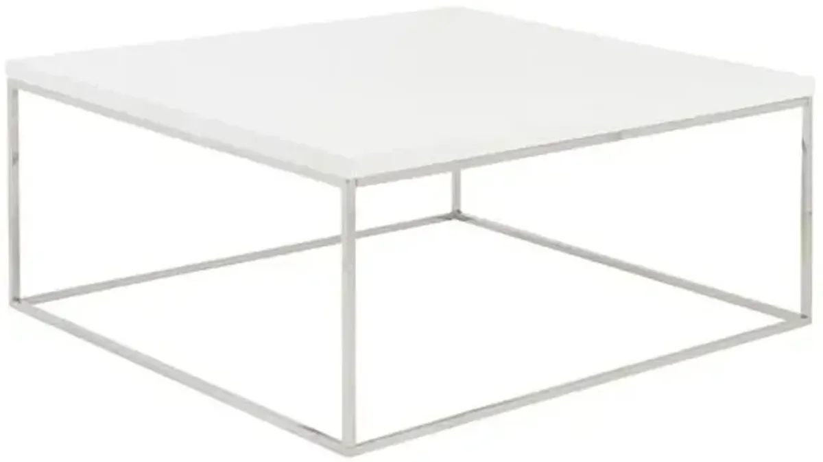 Lustra Square Coffee Table - White