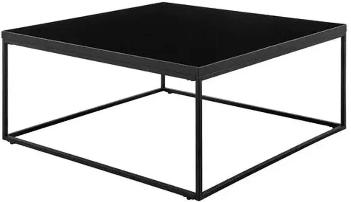 Lustra Square Coffee Table - Black