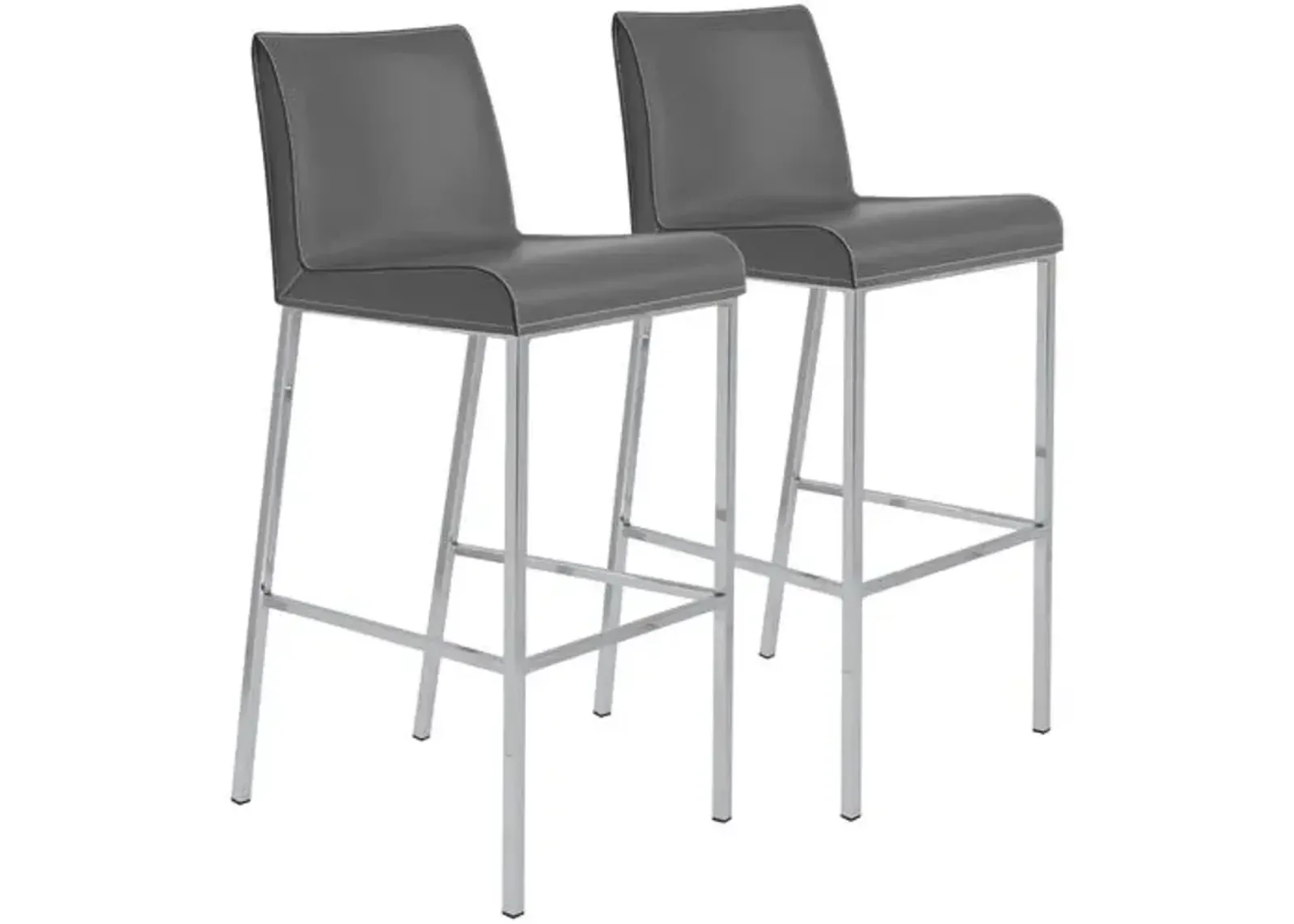 Set of 2 Metron Barstools - Gray