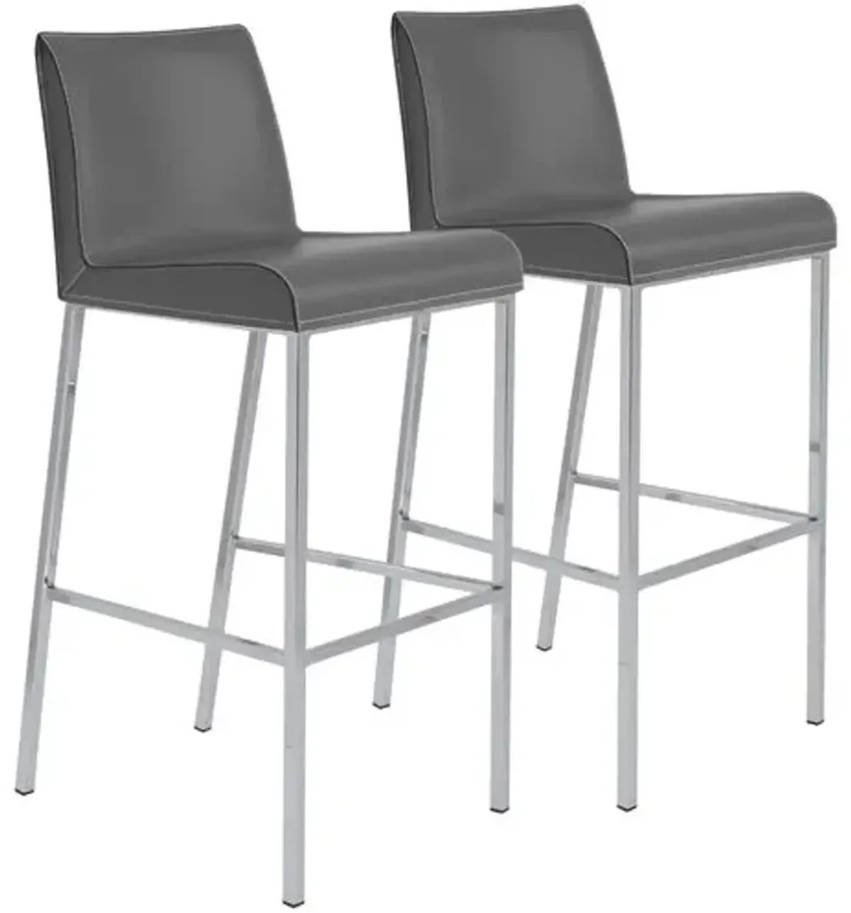 Set of 2 Metron Barstools - Gray