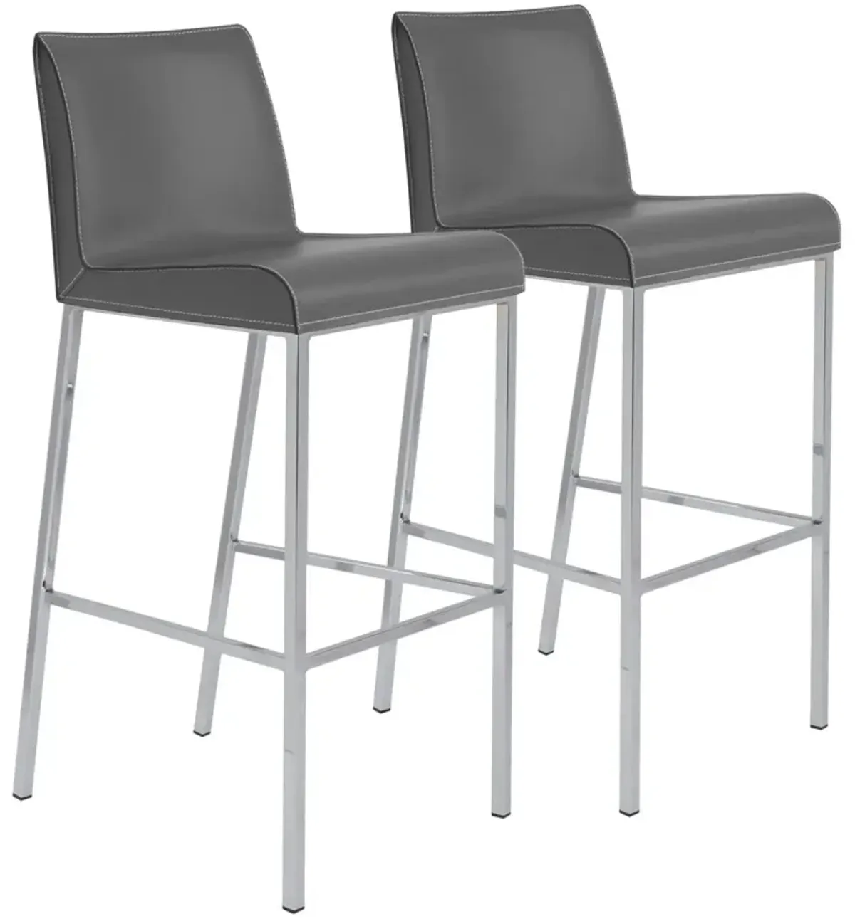 Set of 2 Metron Barstools - Gray