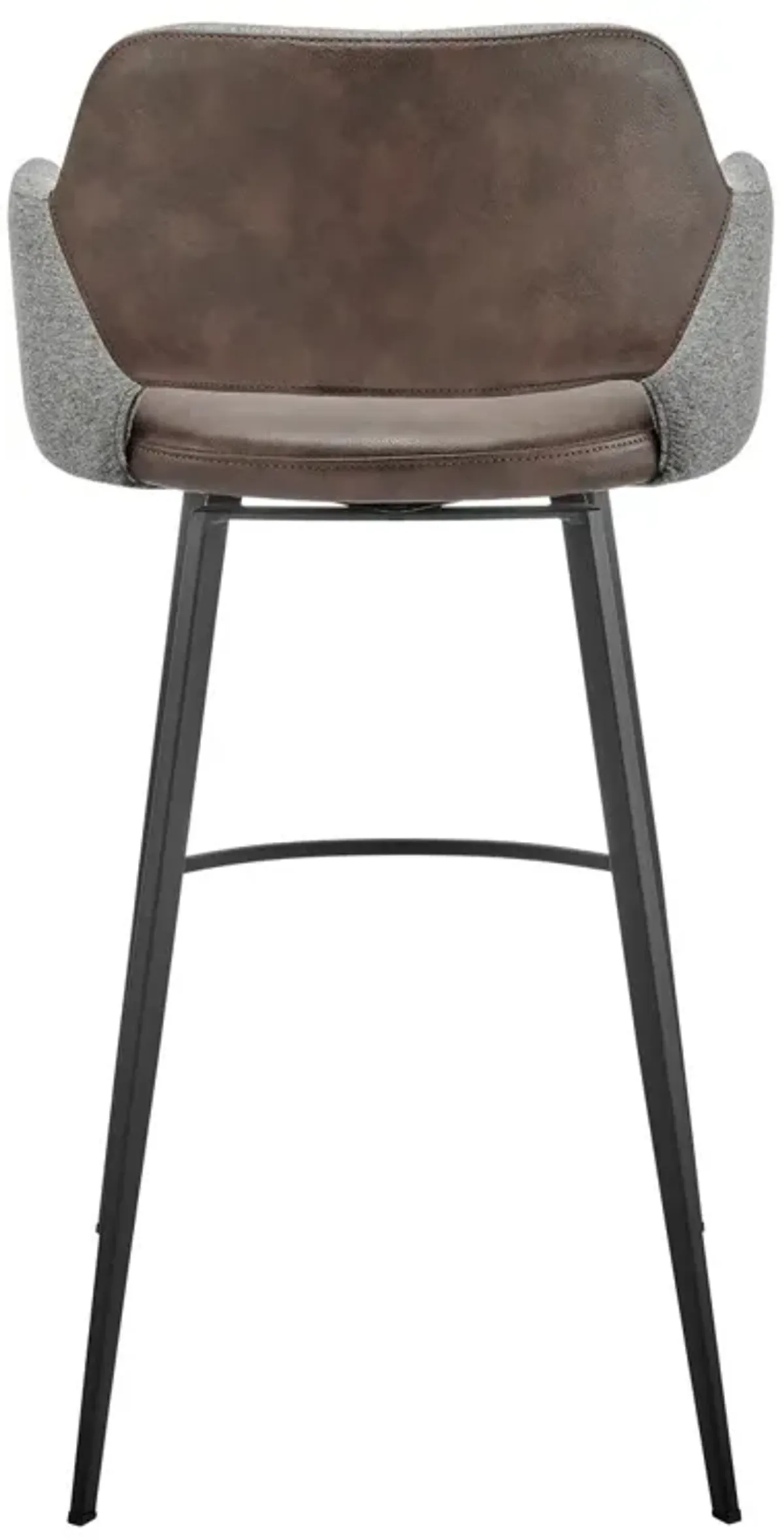 Vintara Leatherette Swivel Barstool - Gray