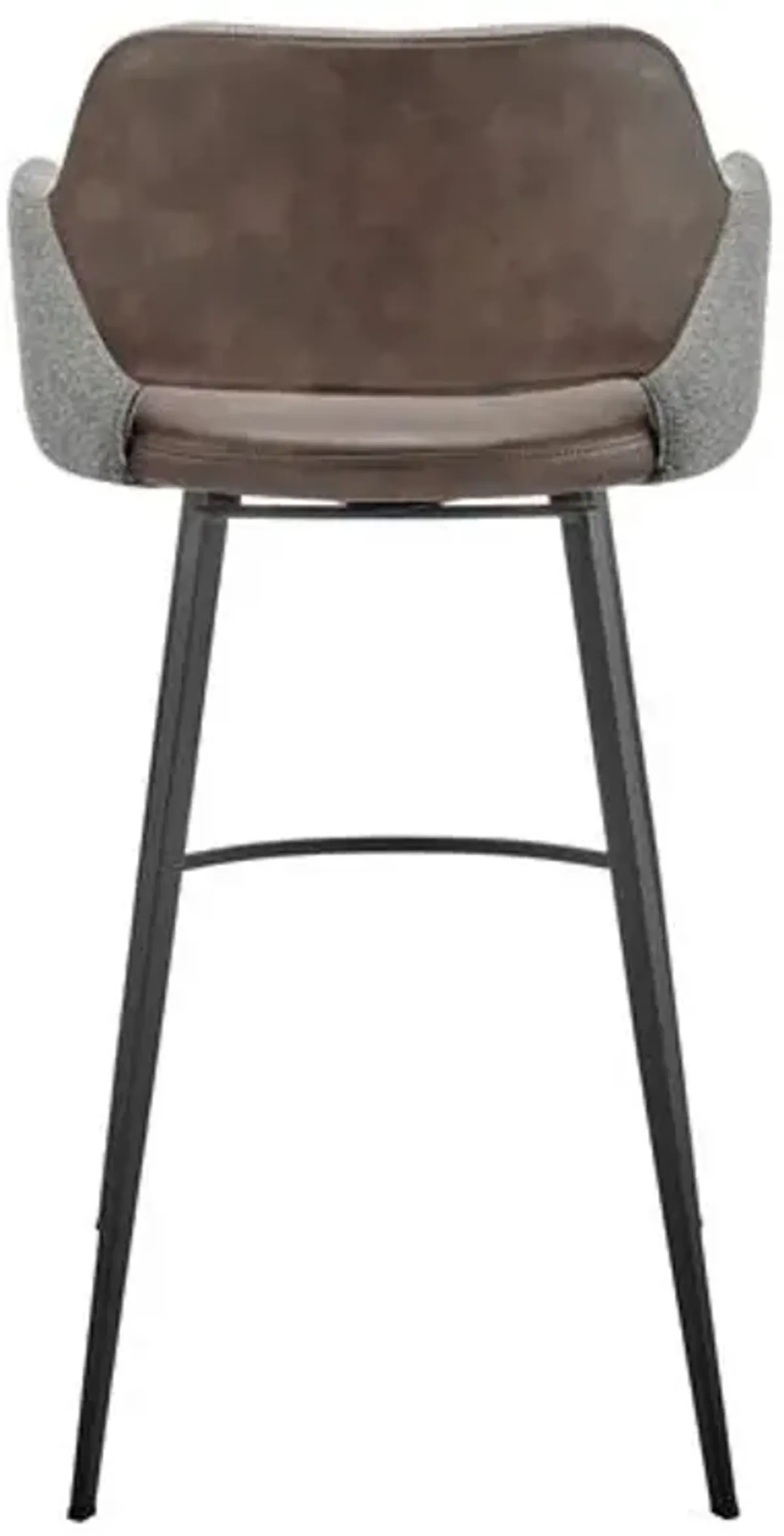 Vintara Leatherette Swivel Barstool - Gray