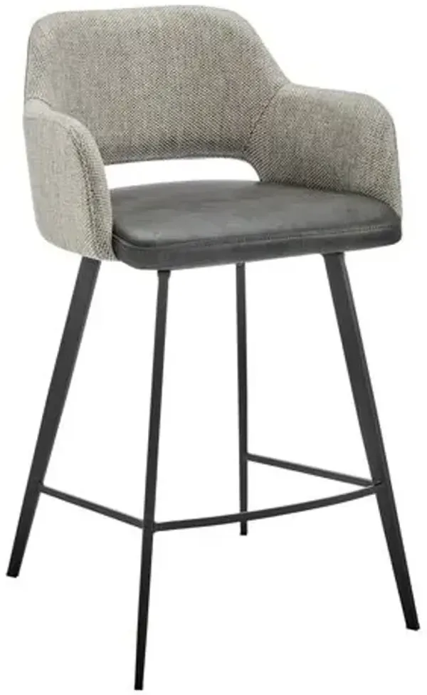 Vintara Leatherette Swivel Counter Stool