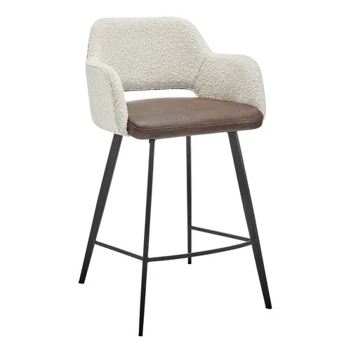 Vintara Leatherette Swivel Counter Stool