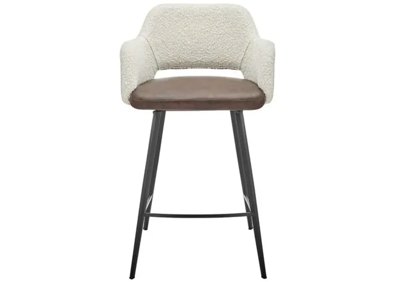 Vintara Leatherette Swivel Counter Stool