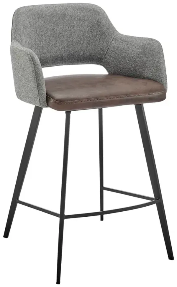 Vintara Leatherette Swivel Counter Stool
