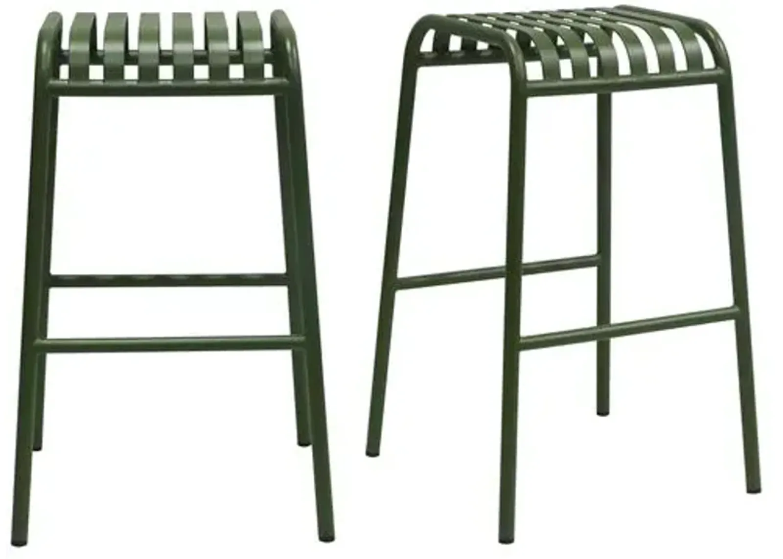 Set of 2 Arboria Outdoor Barstools - Green