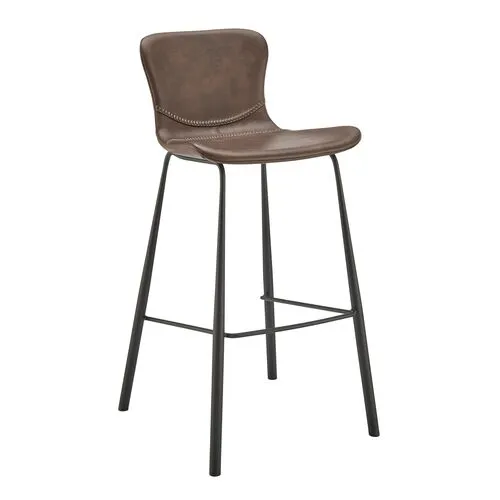 Set of 2 Harmonique Barstools - Brown