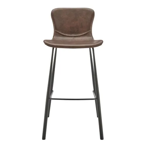 Set of 2 Harmonique Barstools - Brown