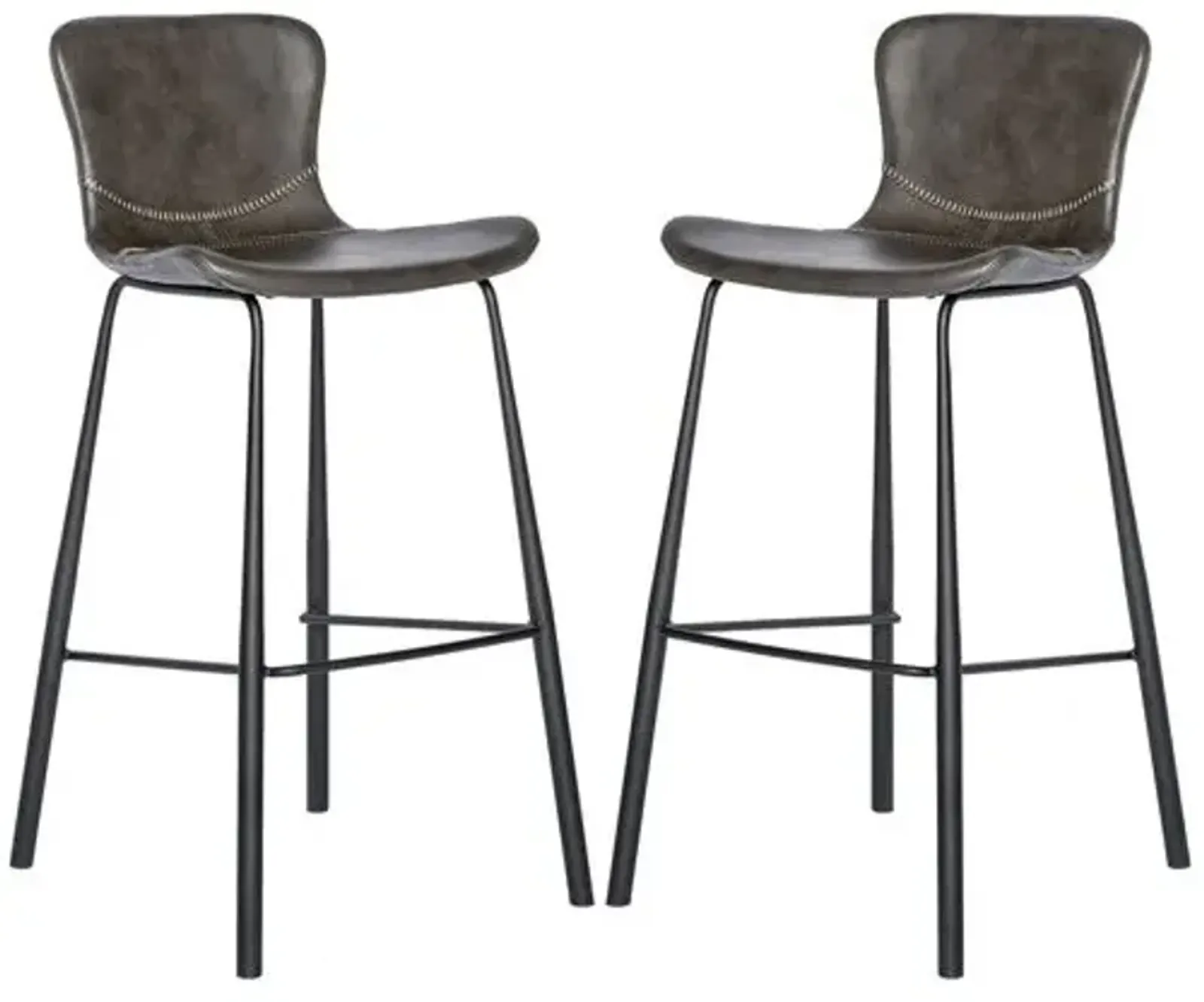 Set of 2 Harmonique Barstools - Gray