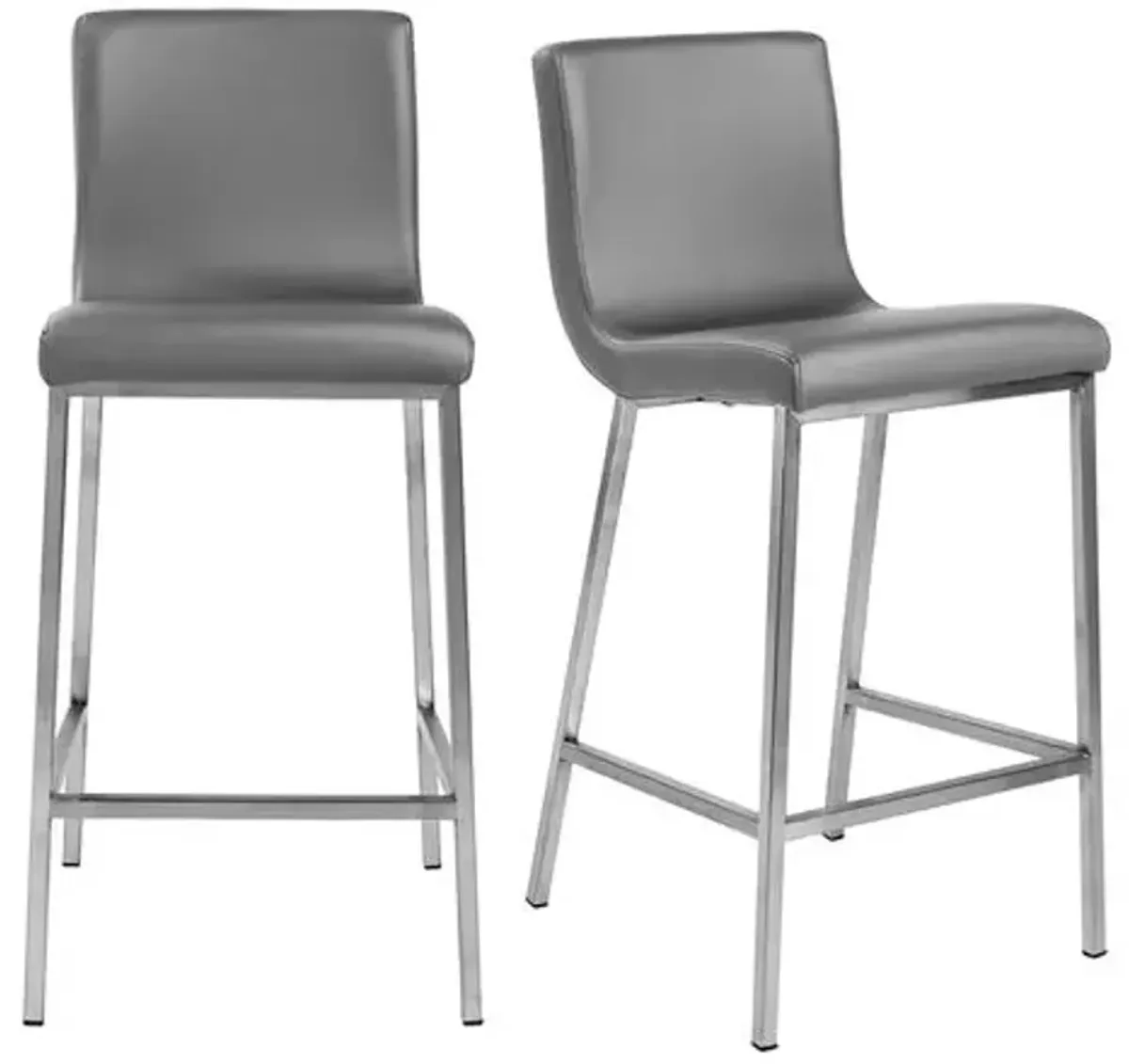 Set of 2 Vesta Counter Stools - Gray