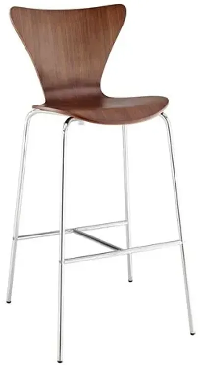 Set of 4 Veneura Barstools - Brown