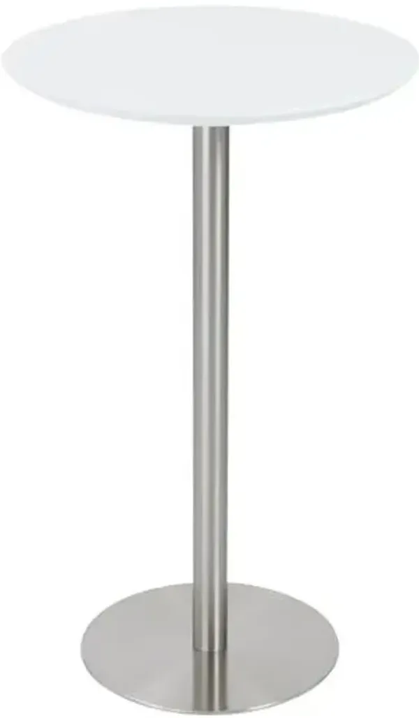 Biscay 26" Bar Table - White