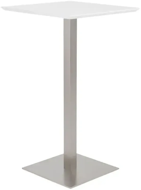 Ivoria 24" Bar Table - White