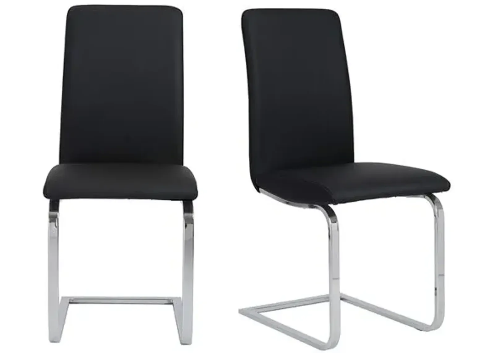 Set of 2 Sereno Side Chairs - Black