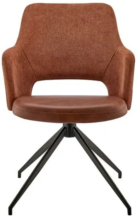 Swayfield Swivel Armchair - Brown