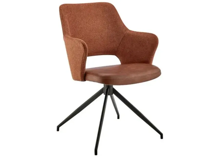 Swayfield Swivel Armchair - Brown